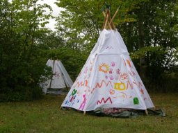 Spejdere i indianertelt