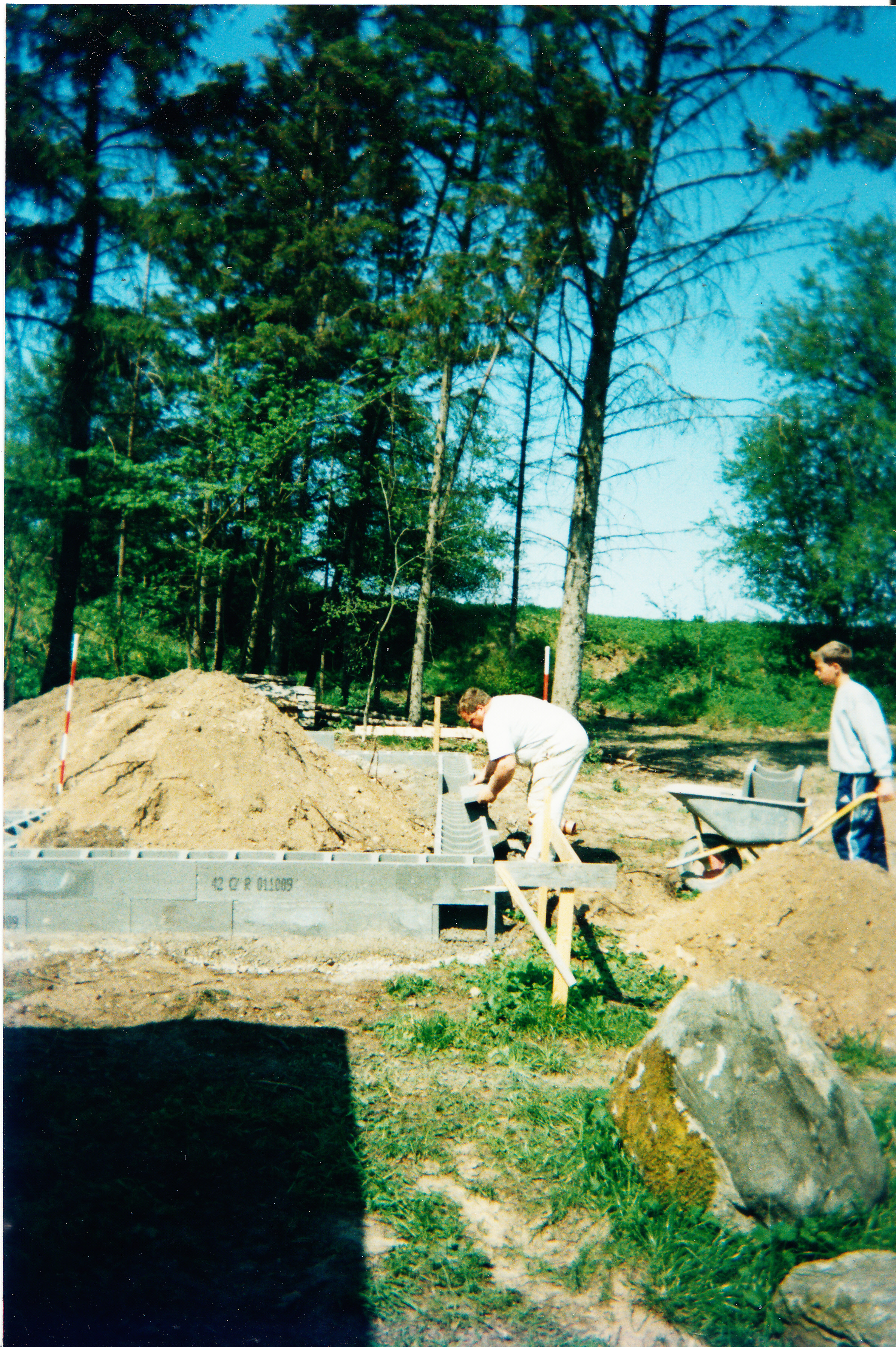 Fundamentet og sokkel tager form